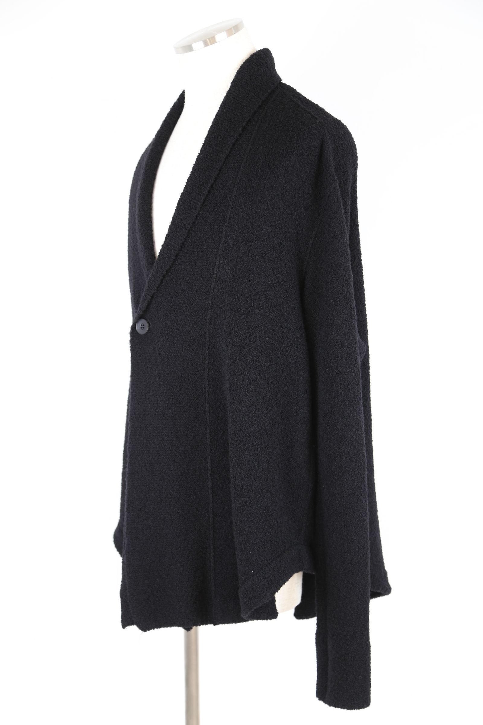 JULIUS - ONE BUTTON KNIT CARDIGAN / ブラック | Tempt