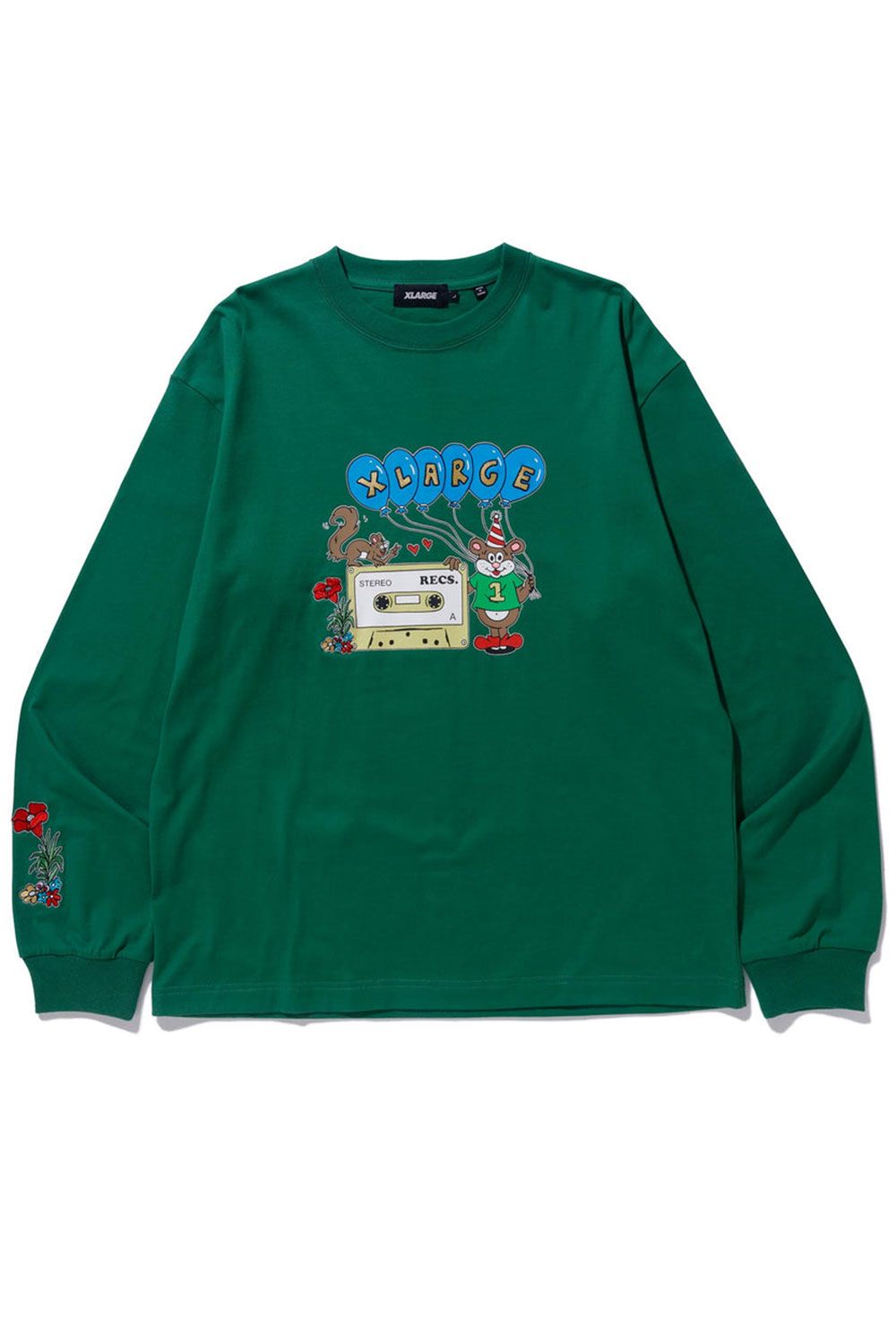 XLARGE - TWO OF A KIND L/S TEE / グリーン | Tempt