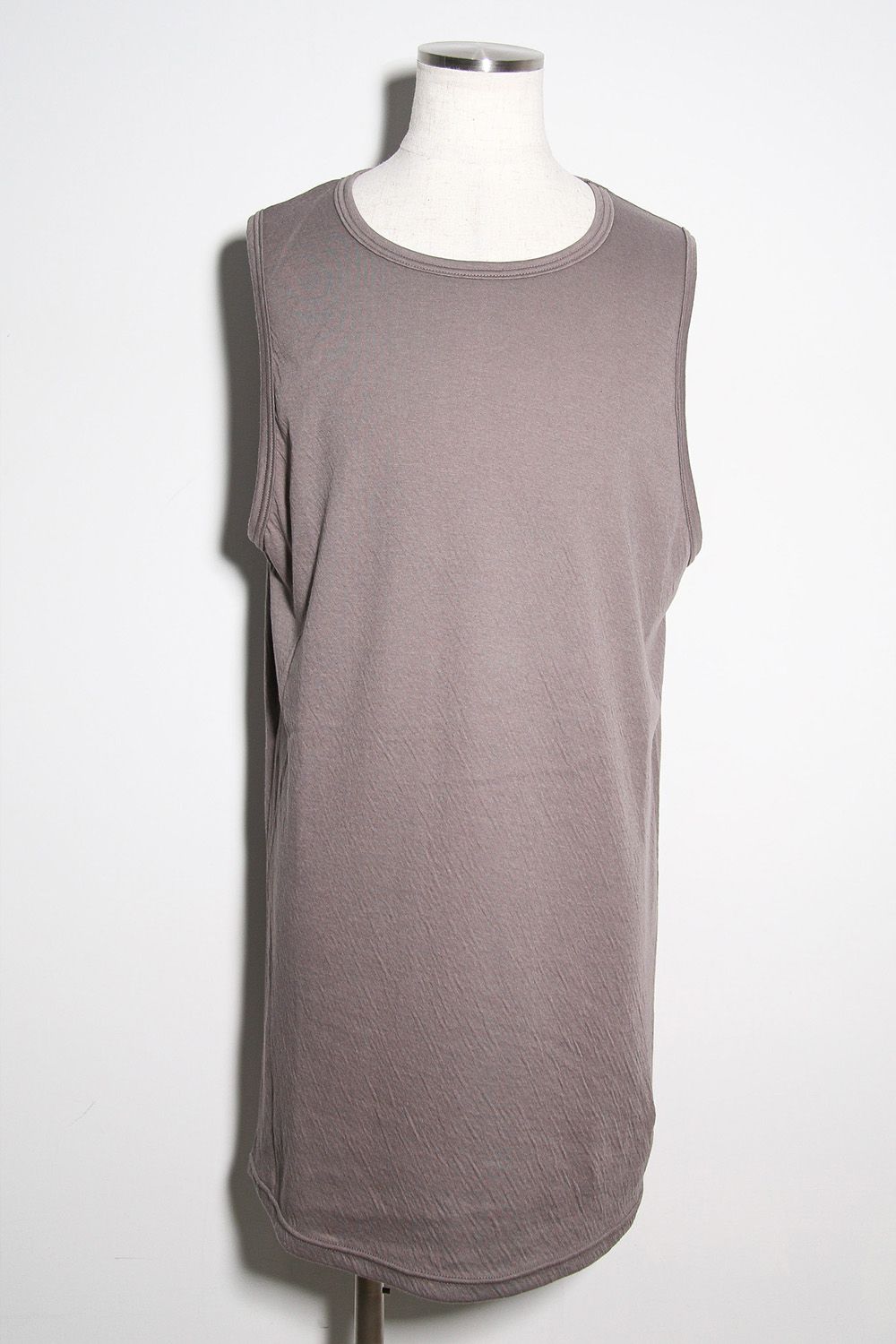 Double Gauze Long Tank Top / グレー