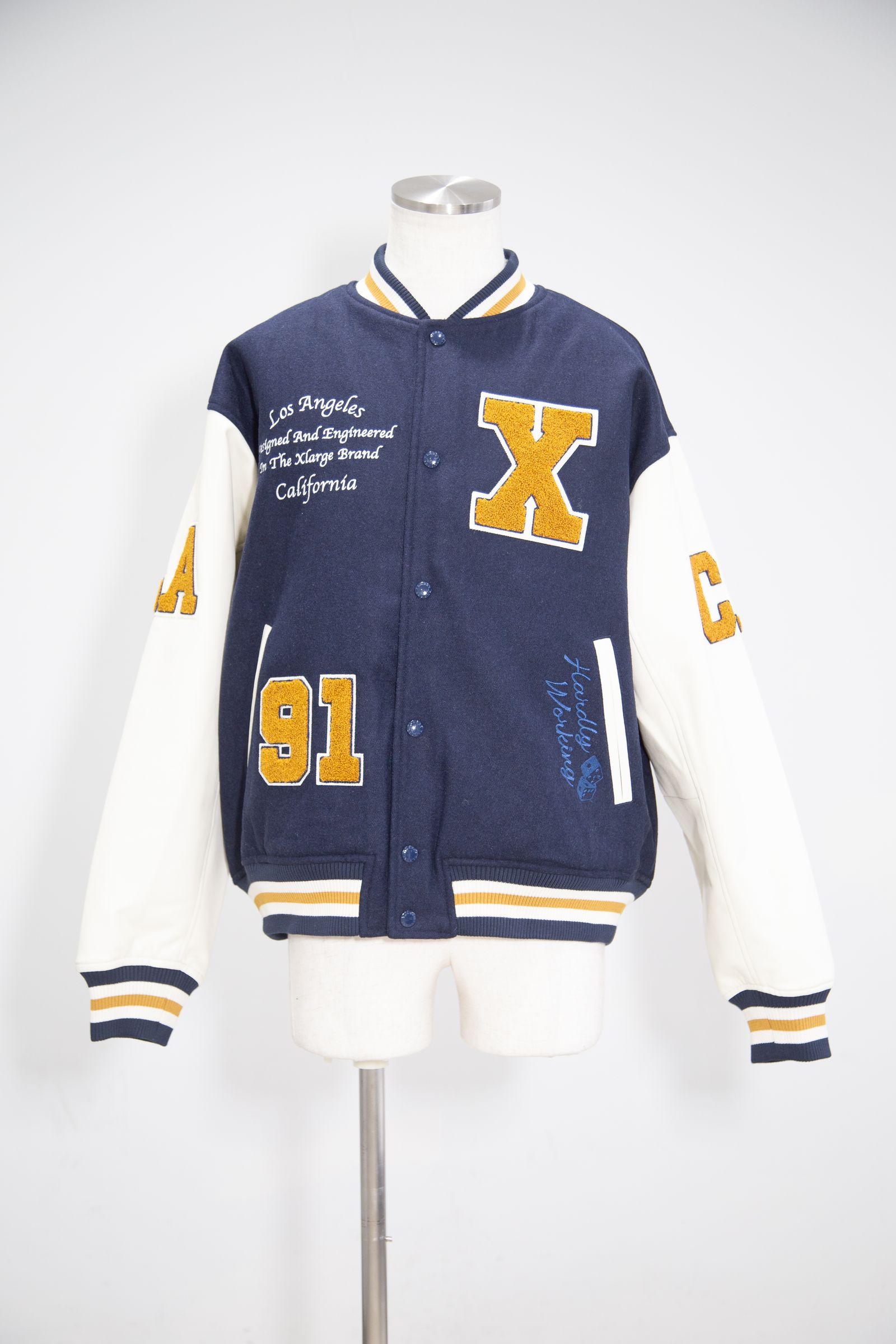 XLARGE - OG LOGO VARSITY JACKET / グリーン | Tempt