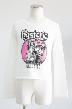 HYSTERIC VIP CLUB ショート丈Tシャツ / ホワイト