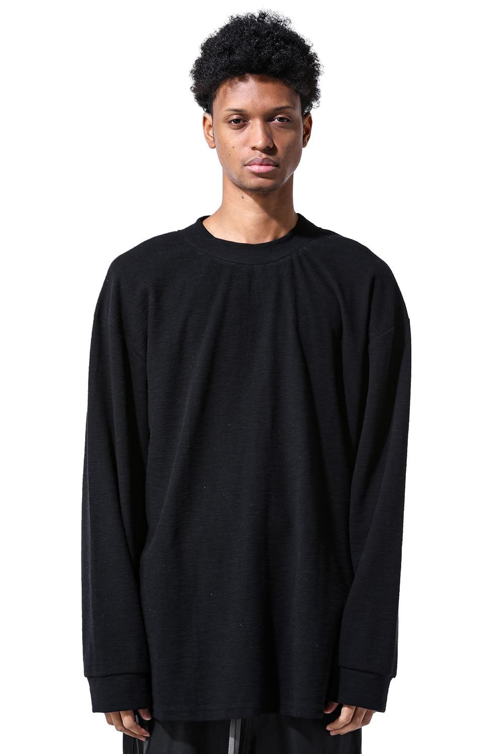 サーフニットリラックスフィットカットソー / Surf Knit Pullover / ブラック / ag-6082