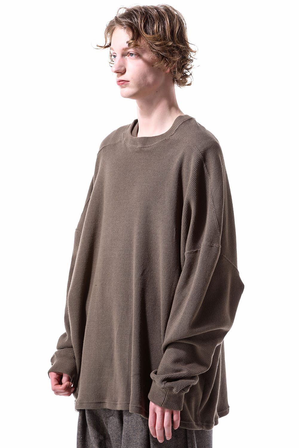 リブニットオーバーサイズトップ / Rib Knit Over Size Top / ブラック / ag-10093-2