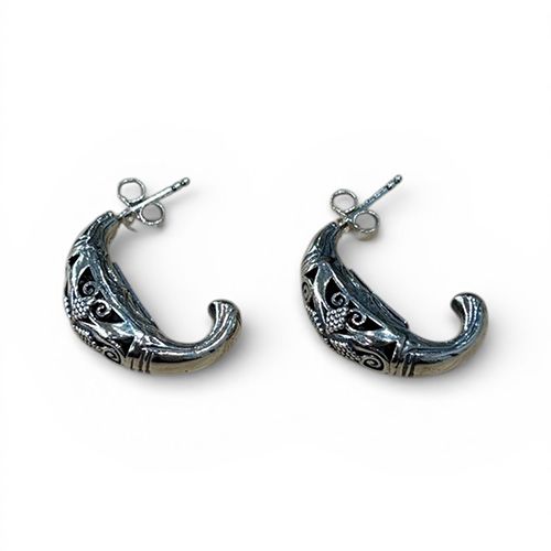 Garden Shadows Half Hoop Earrings / GA024