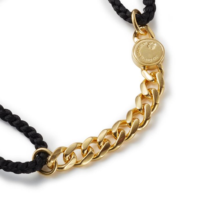 Chain & String Bracelet / ゴールド