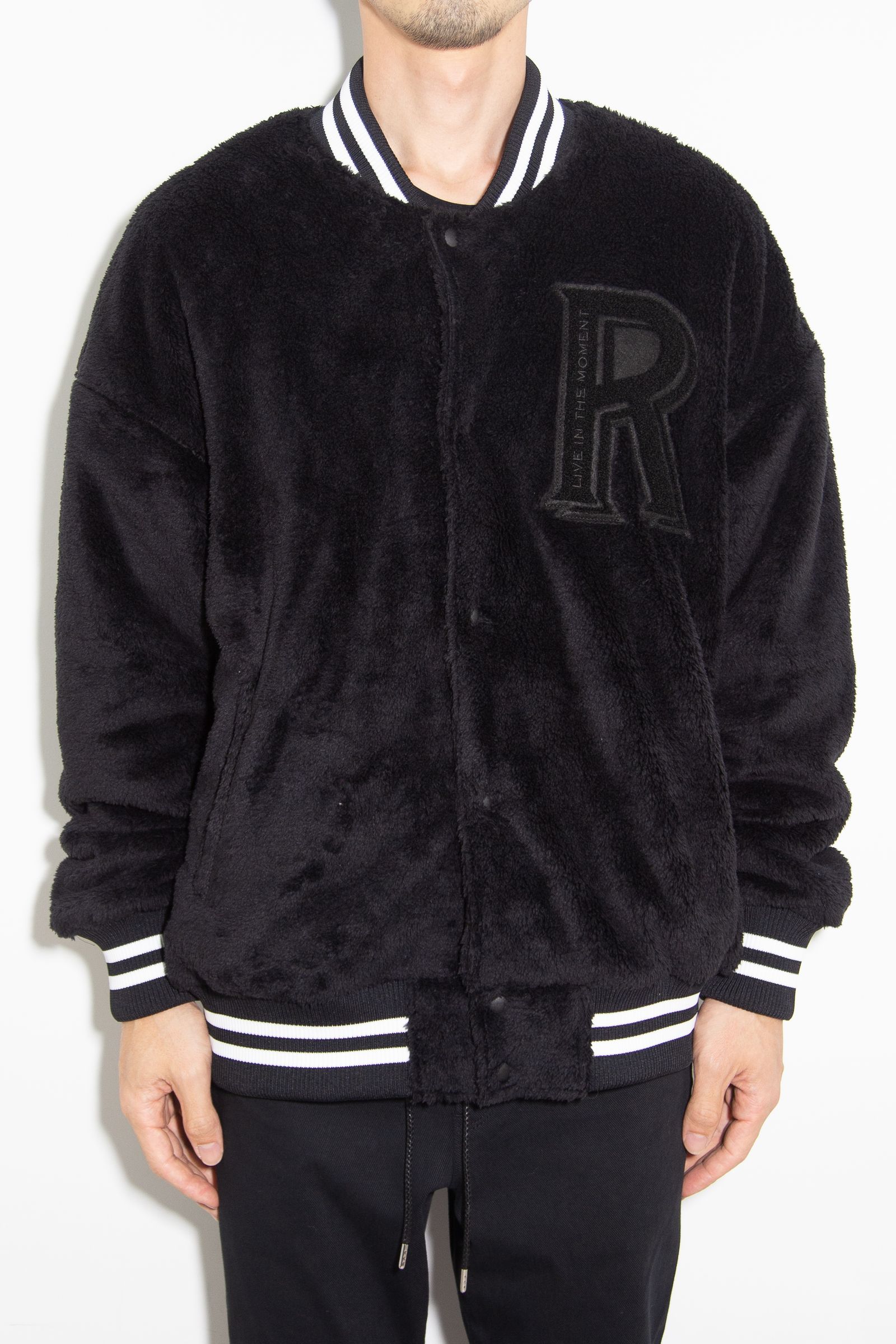 BOA OVER  VARSITY JACKET / ブラック