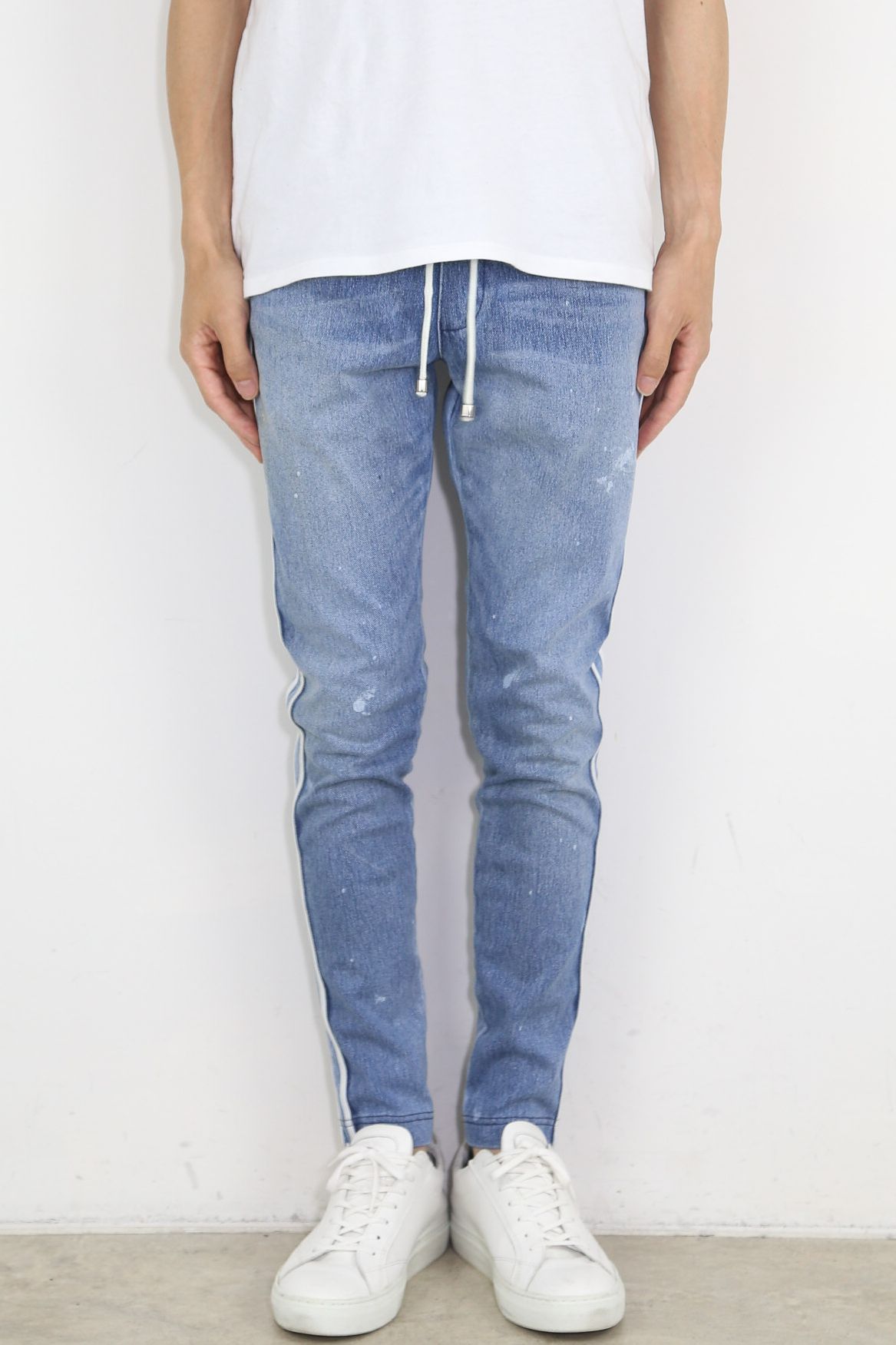 【人気継続商品】EX denim jersey BLINDLINE PT / ライトインディゴ