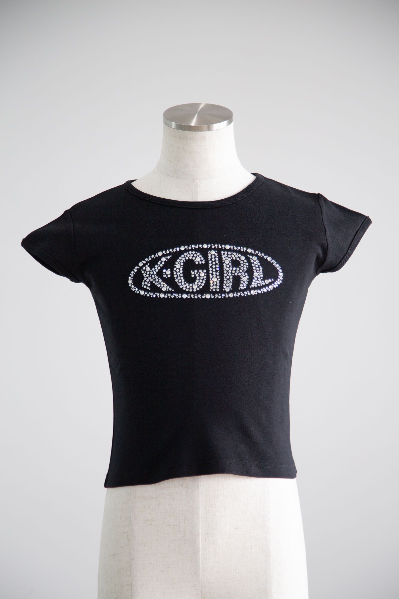 X-girl（エックスガール）の「DECO FACE S/S GIRLS TEE/ライン