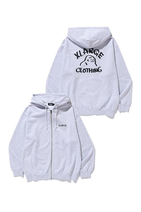 DRAWING OG ZIP HOODED SWEATSHIRT / アッシュ