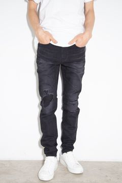【人気定番商品】 KPR加工 スリムデニムパンツ / ブラック