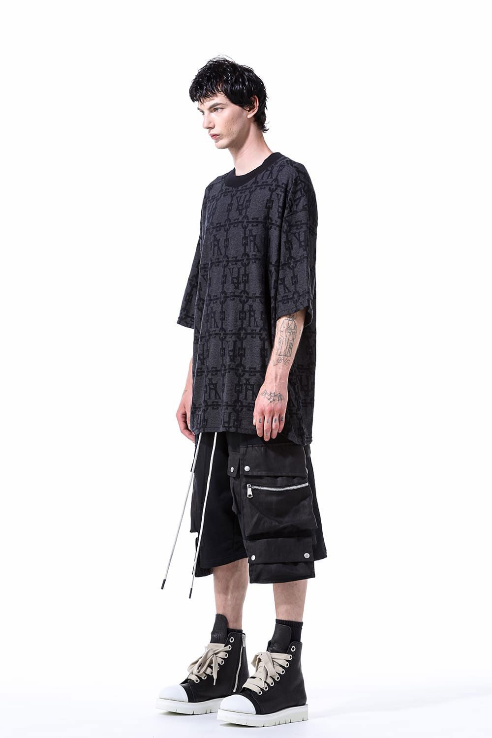 【国内買付】A.F ARTEFACT オーバーサイズ ジャカードTシャツ A.F ARTEFACT - オーバーサイズジャカードTシャツ / Jacgurd