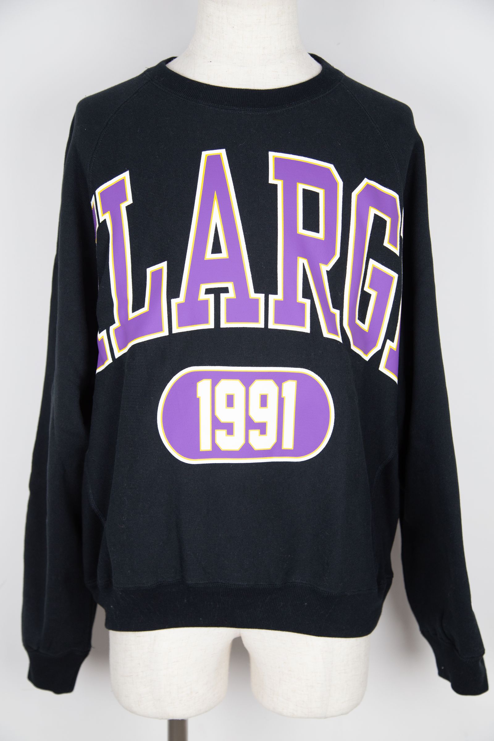 XLARGE - Champion COLLEGE RAGLAN CREWNECK / ブラック | Tempt