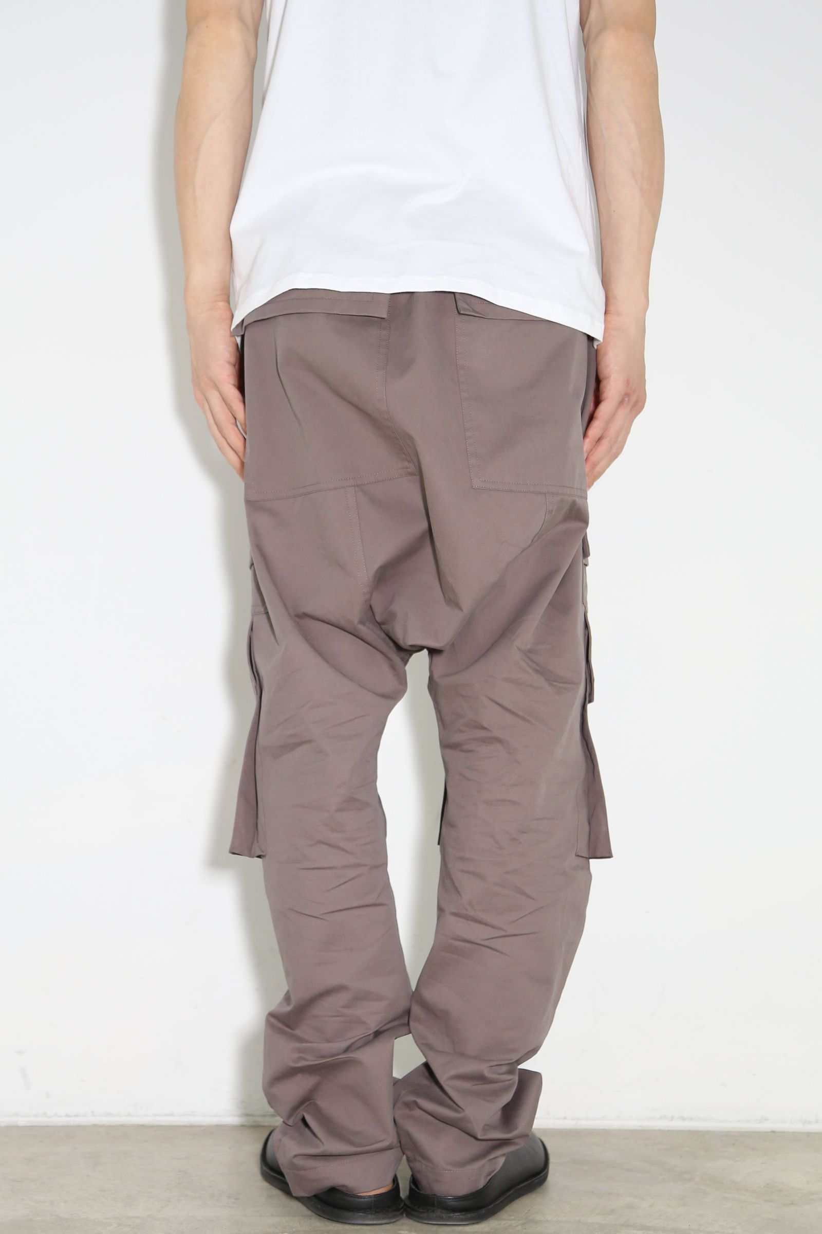 カーゴサルエルイージーパンツ / Front Zip Cargo Sarouel Easy Pants / グレー