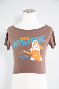WHIP LASH ショート丈Tシャツ / ブラウン