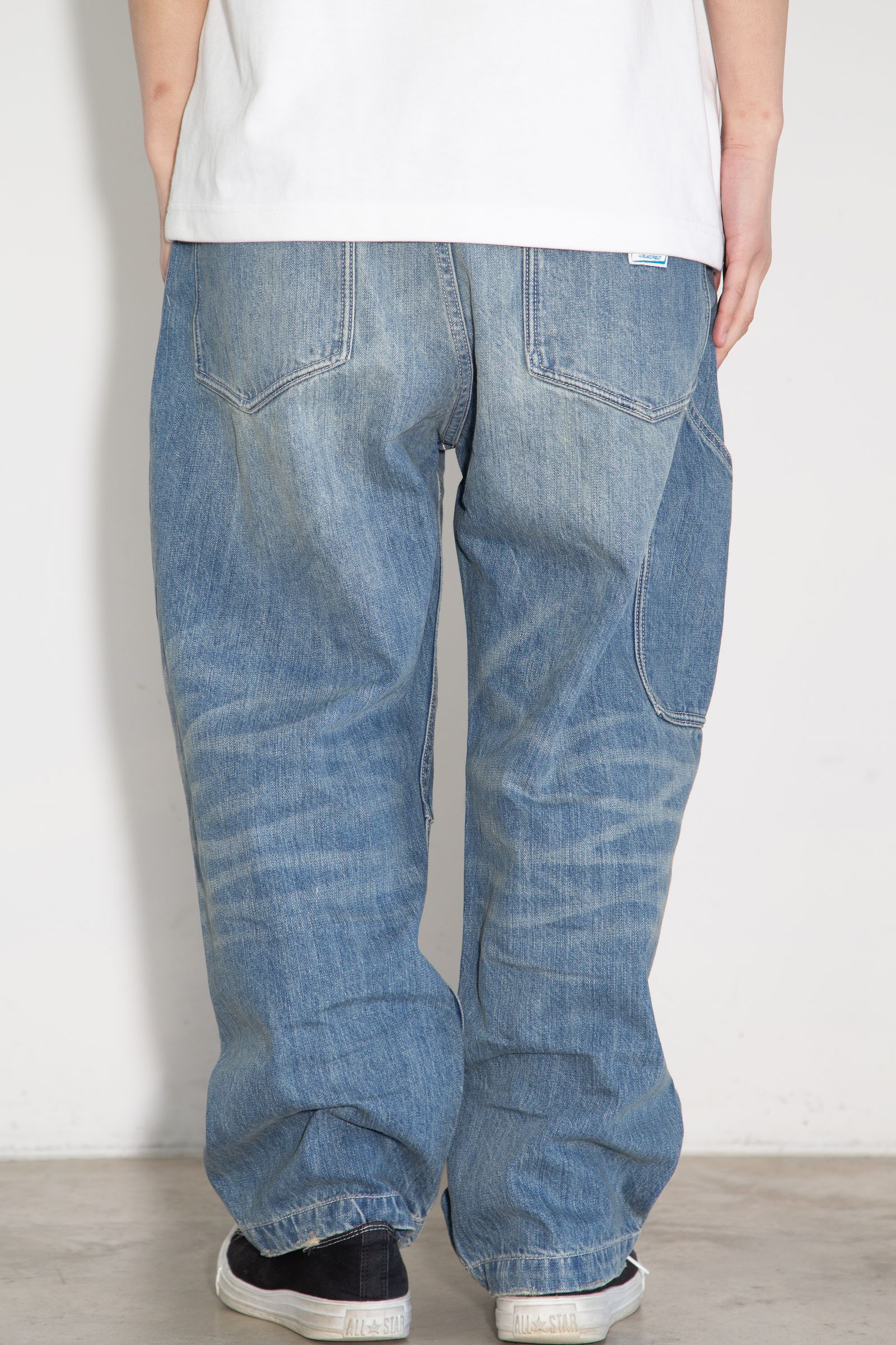 DENIM SARROUEL PANTS / ブルー