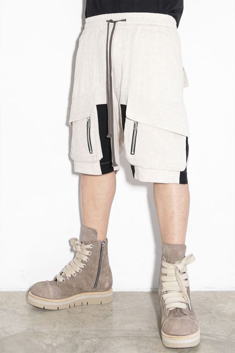 リネンショーツ / Linen Shorts / ライトグレー / ag-9003-3