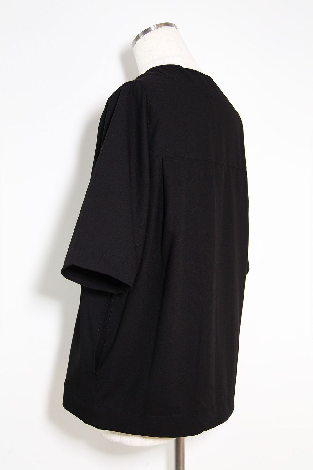 サマーウールベースボールシャツ / Summer Wool Baseball Shirts / ブラック / ag-11017-2