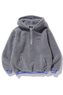 XLARGE - HALF ZIP BOA HOODIE / グリーン | Tempt