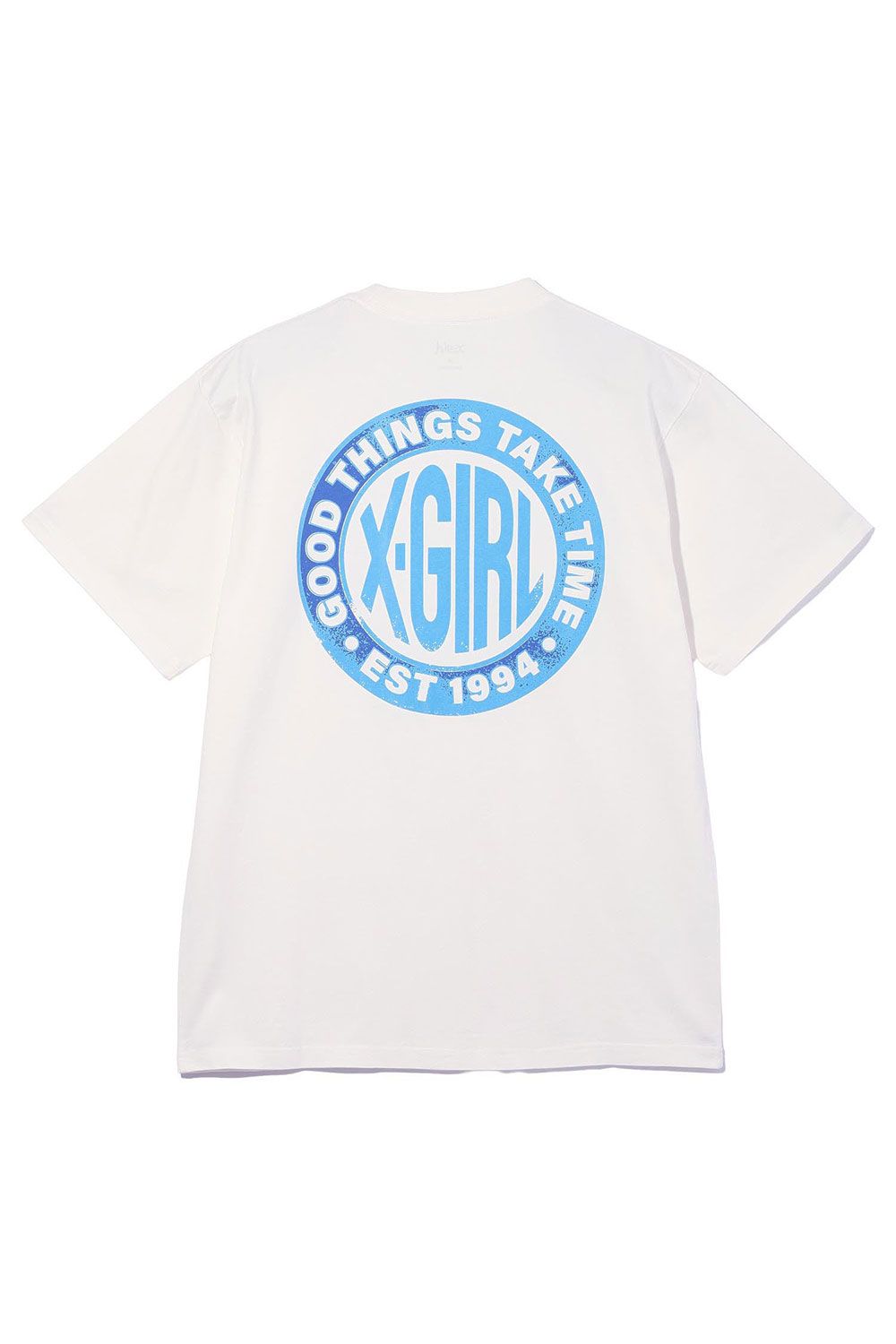 DISTRESSED CIRCLE LOGO S/S TEE / ホワイト