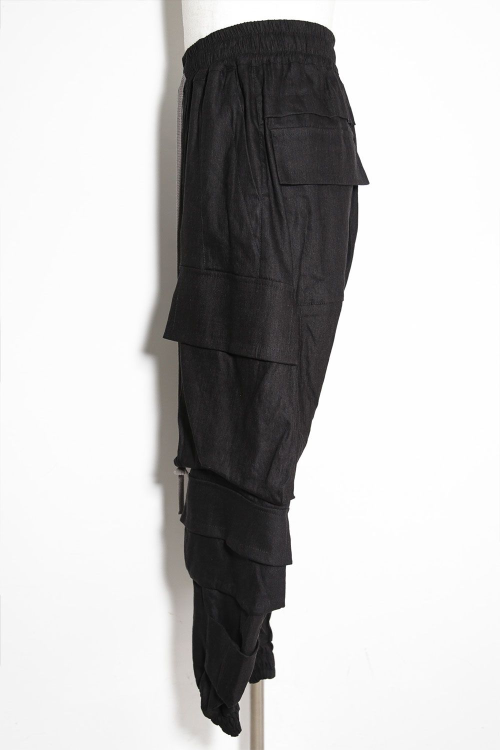 ミリタリーサルエルパンツ / Military Sarouel Long Pants / ブラック / ag-9067