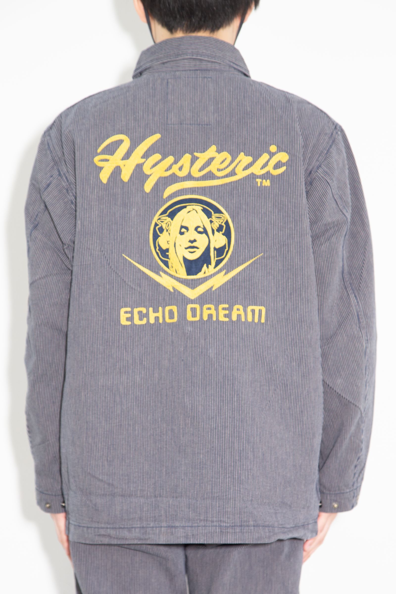 HYSTERIC ECHO DREAM刺繍 カバーオールジャケット / インディゴ