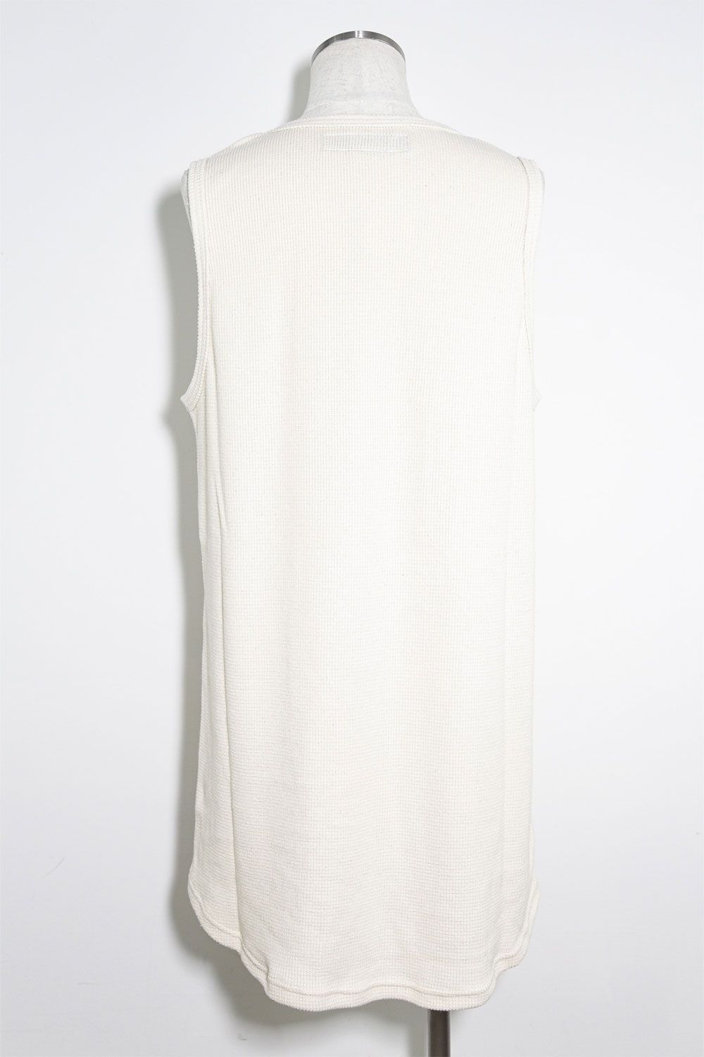 ロング丈ワッフルタンクトップ / Long Length Tank Top / アイボリー / ag-10096-2