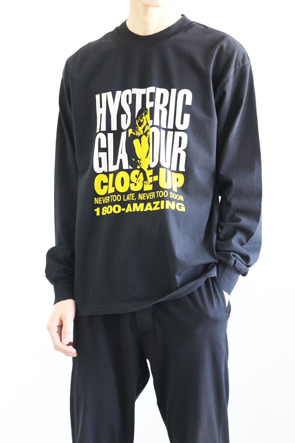 ランキング2024 HYSTERIC 希少Lサイズ ロンT UP CLOSE GLAMOUR Tシャツ