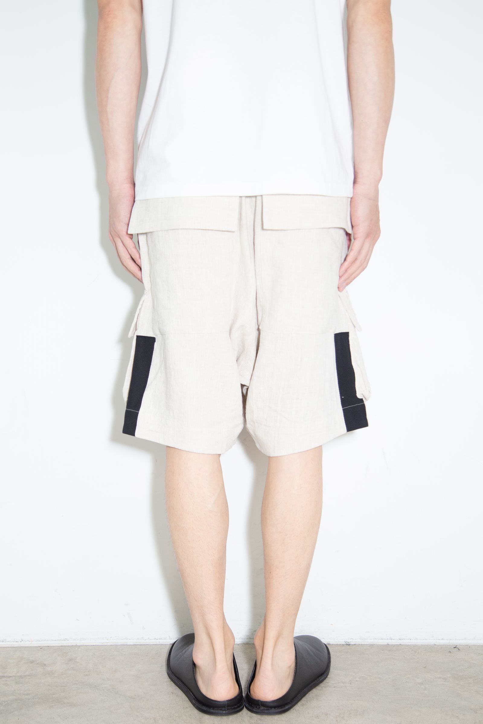 リネンショーツ / Linen Shorts / ライトグレー / ag-9003-3