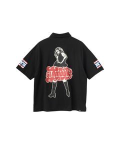 HG PIT CREW シャツ / ブラック