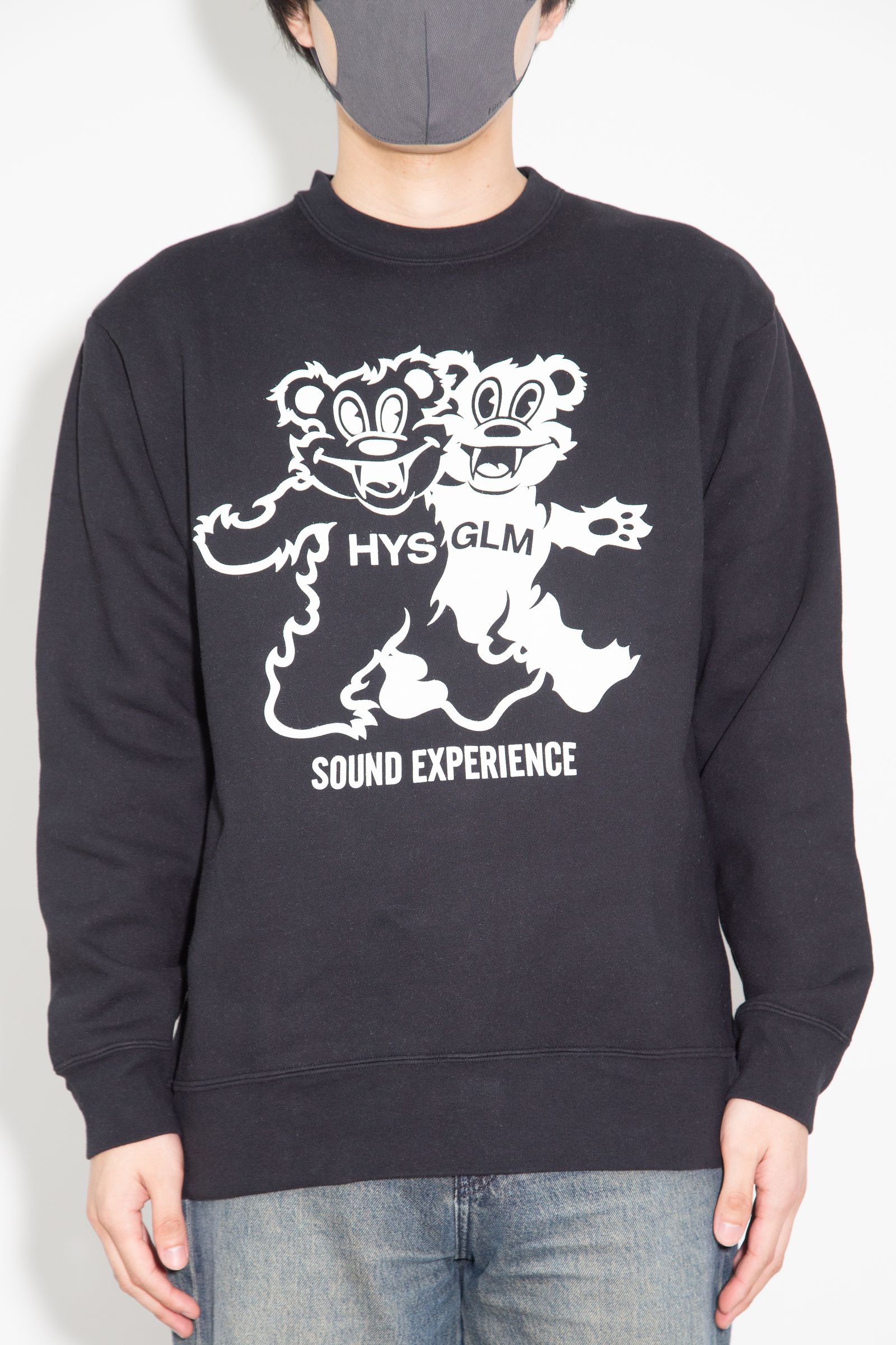 FIRE BEAR PARTY スウェット / ブラック