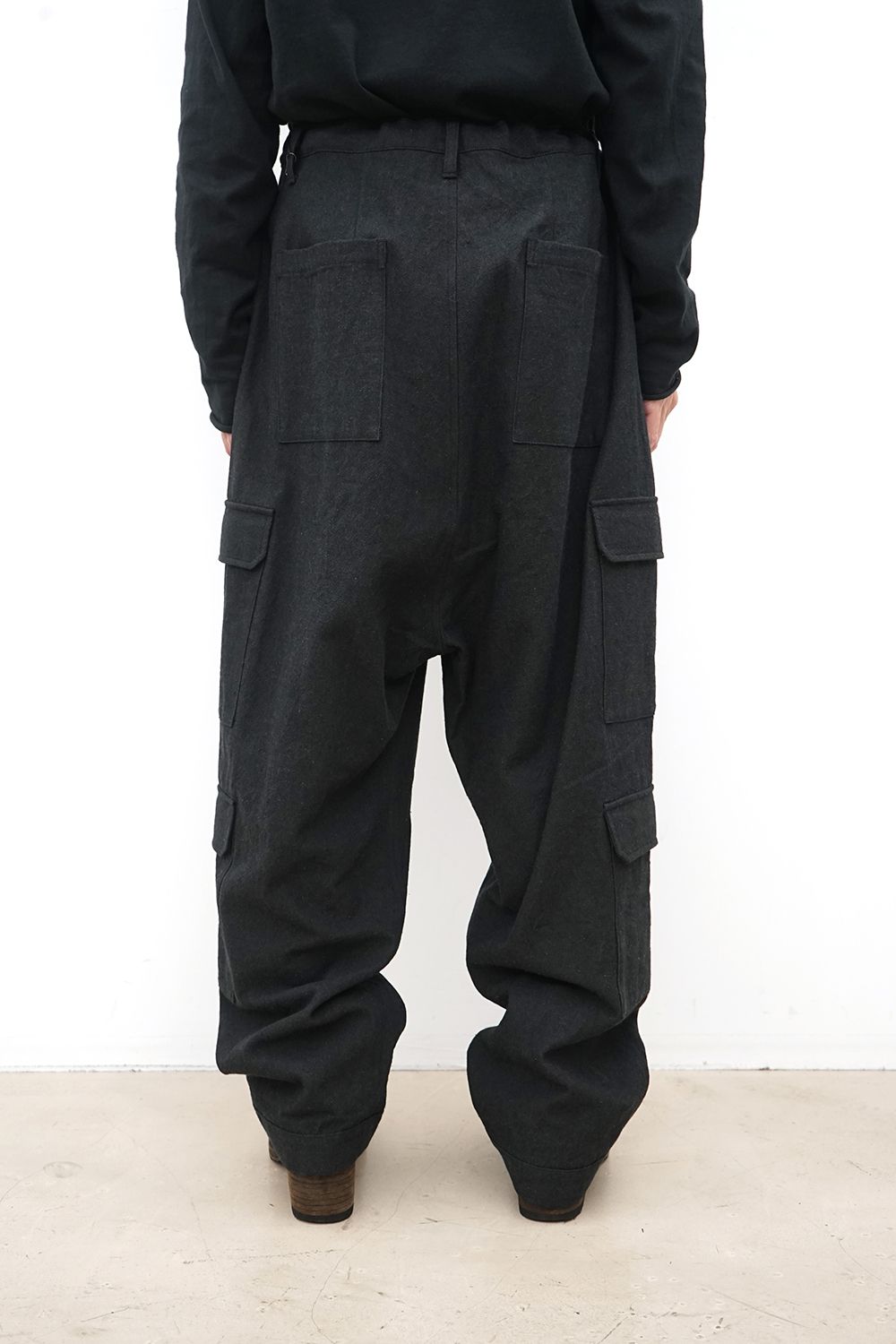 Cargo Drop-Crotch Pants