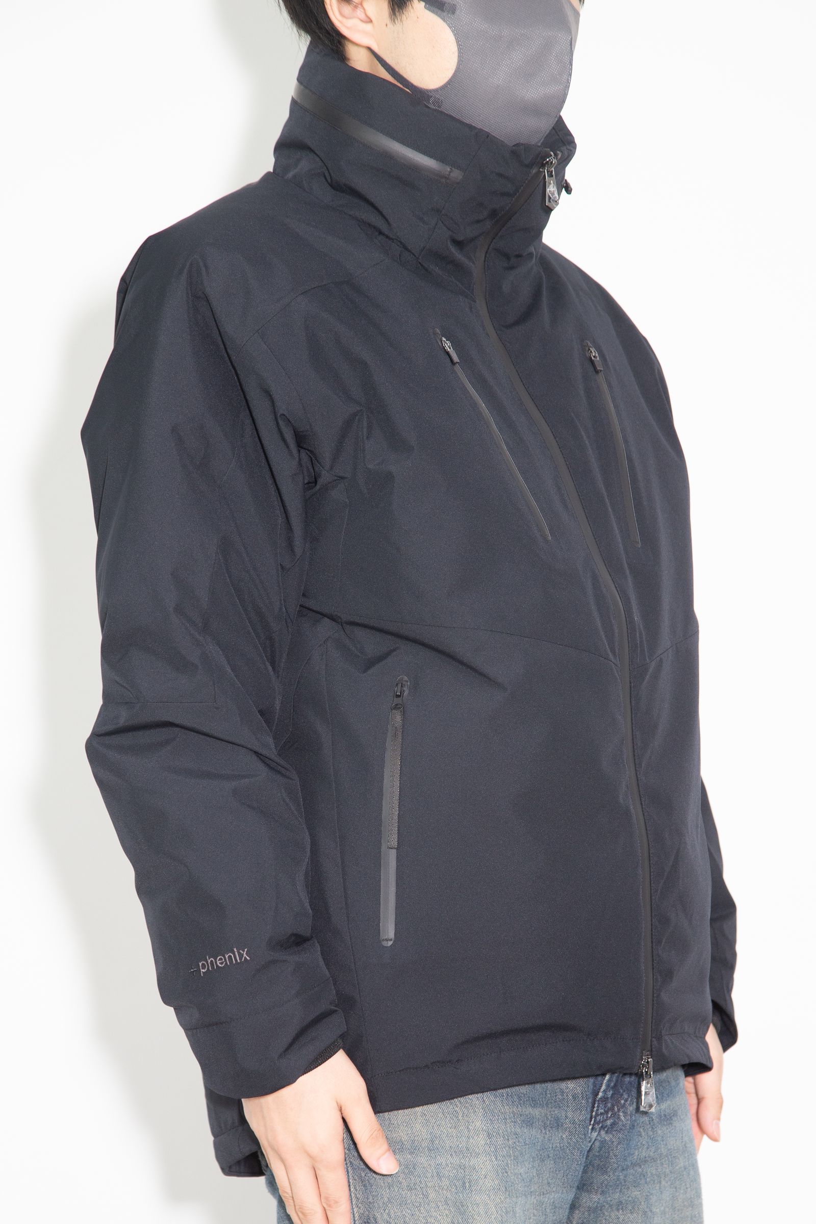 スタンドネックダウンジャケット / ブラック