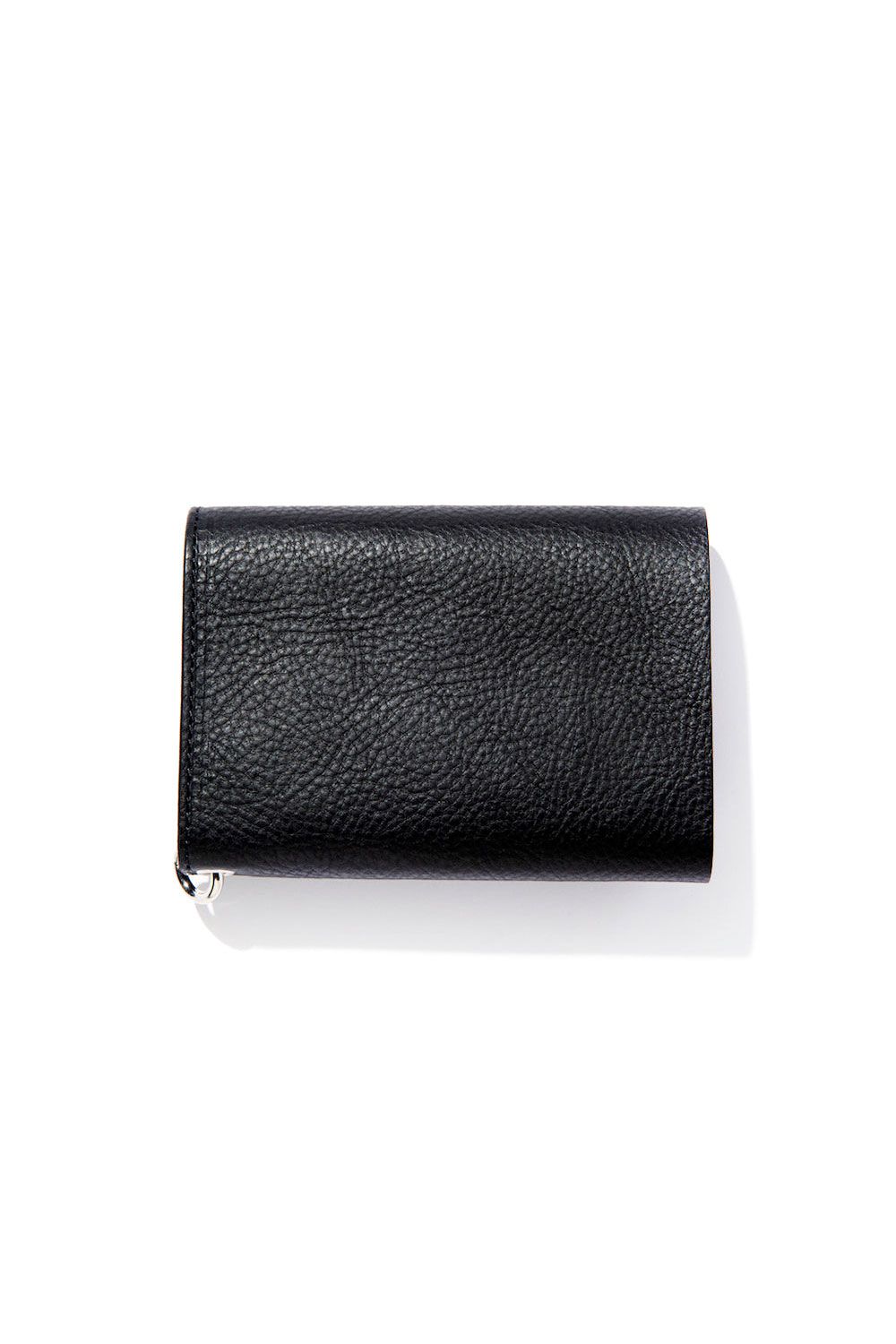 CALEE - SILVER STAR CONCHO FLAP LEATHER HALF WALLET / ブラック | Tempt