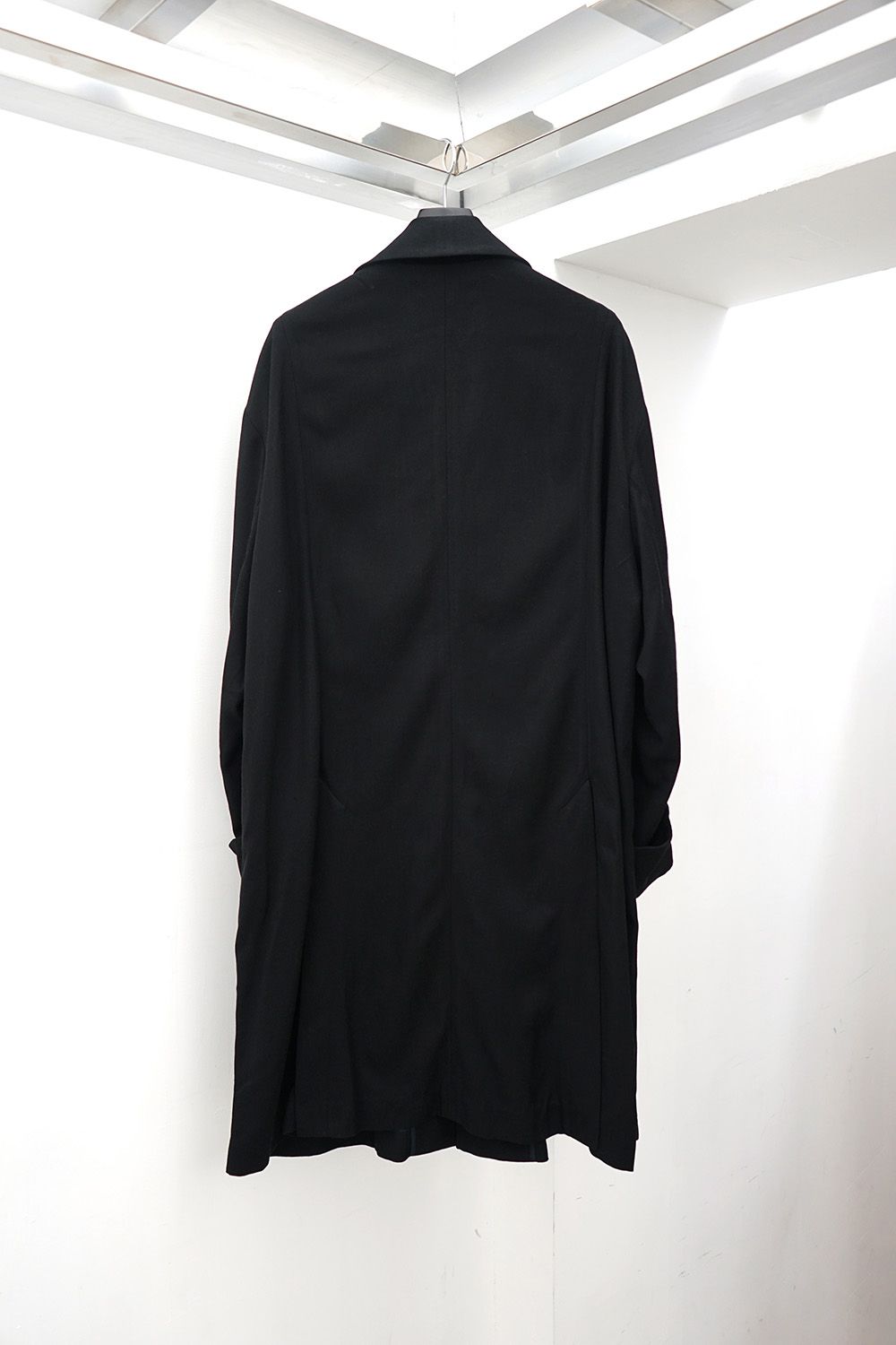 Double-Cuff Sten Collar Long Coat