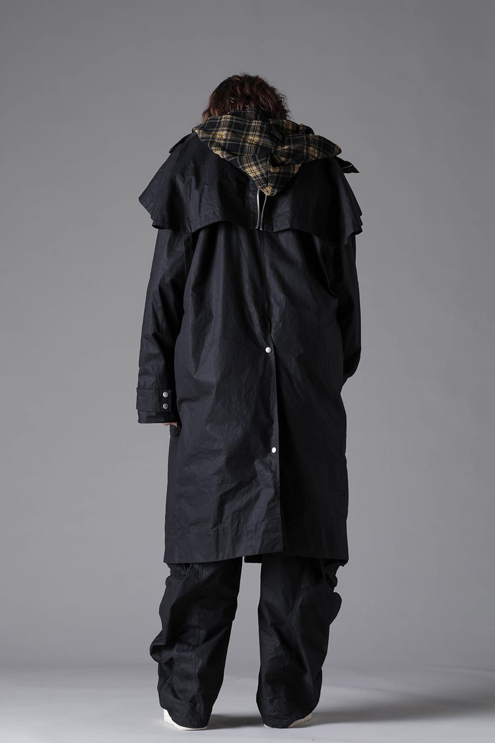 Layered Stand Collar Coat