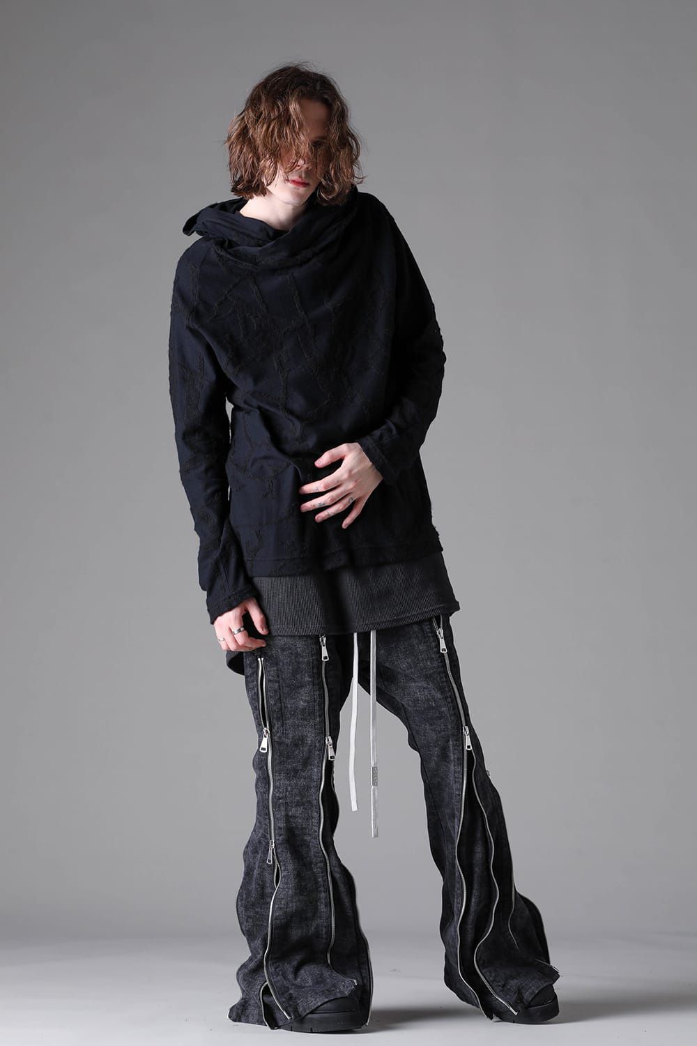 Twisted-Hood Pullover