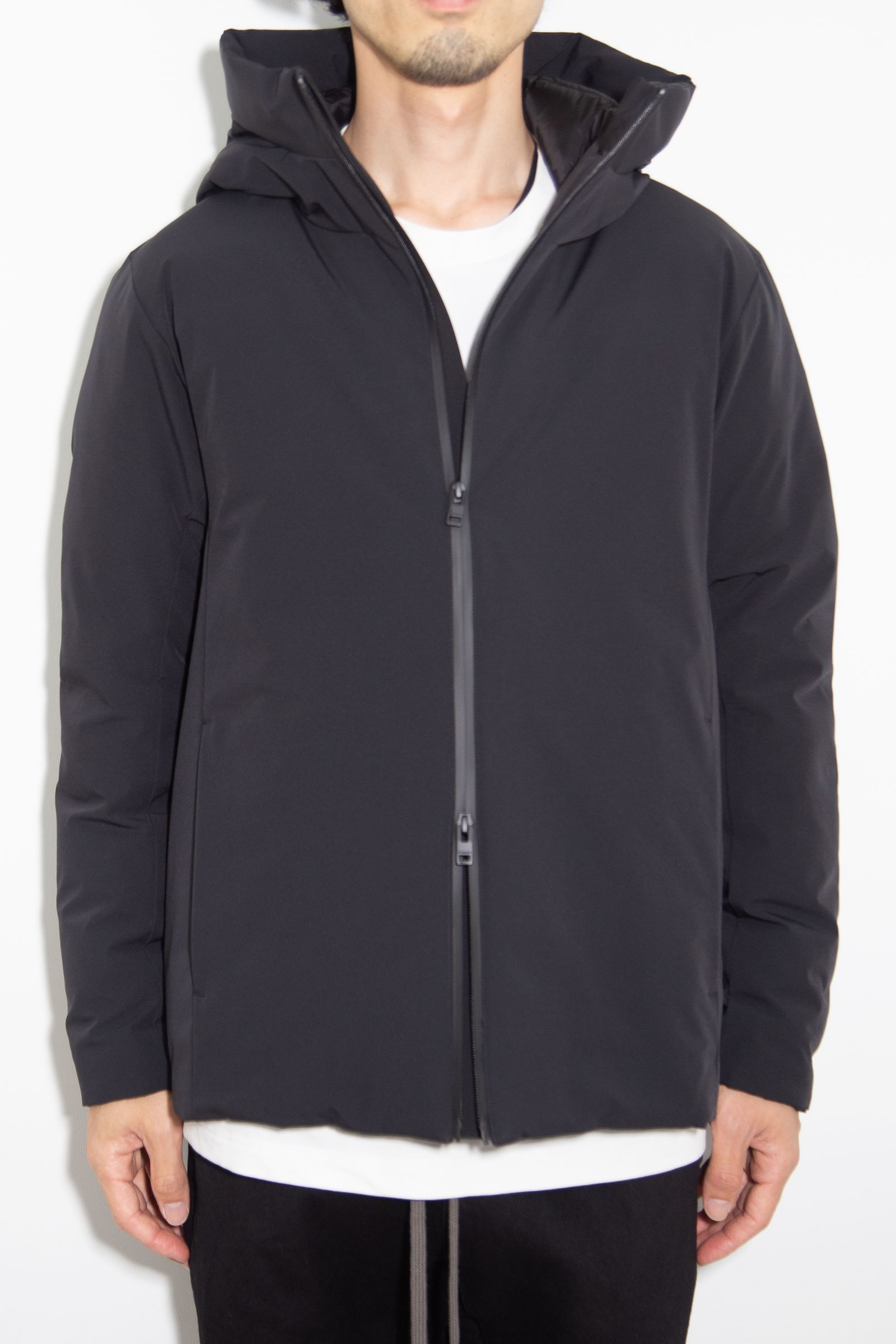 ATTACHMENT - 3LAYER LIGHT TAFFETA HOODED DOWN JACKET ATTACHMENT - 3LAYER LIGHT TAFFETA HOODED DOWN JACKET