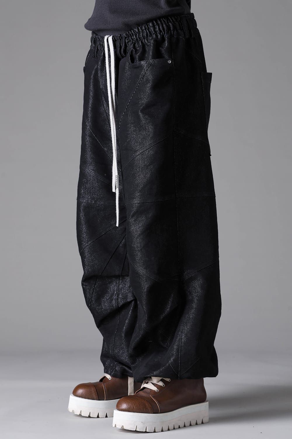 Panelled Denim Extra-Wide Pants