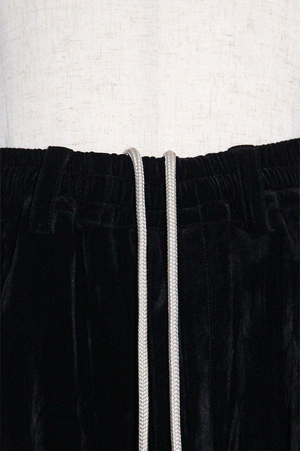ベロアタックワイドパンツ / TUCK WIDE PANTS / ブラック / ag-12035-1