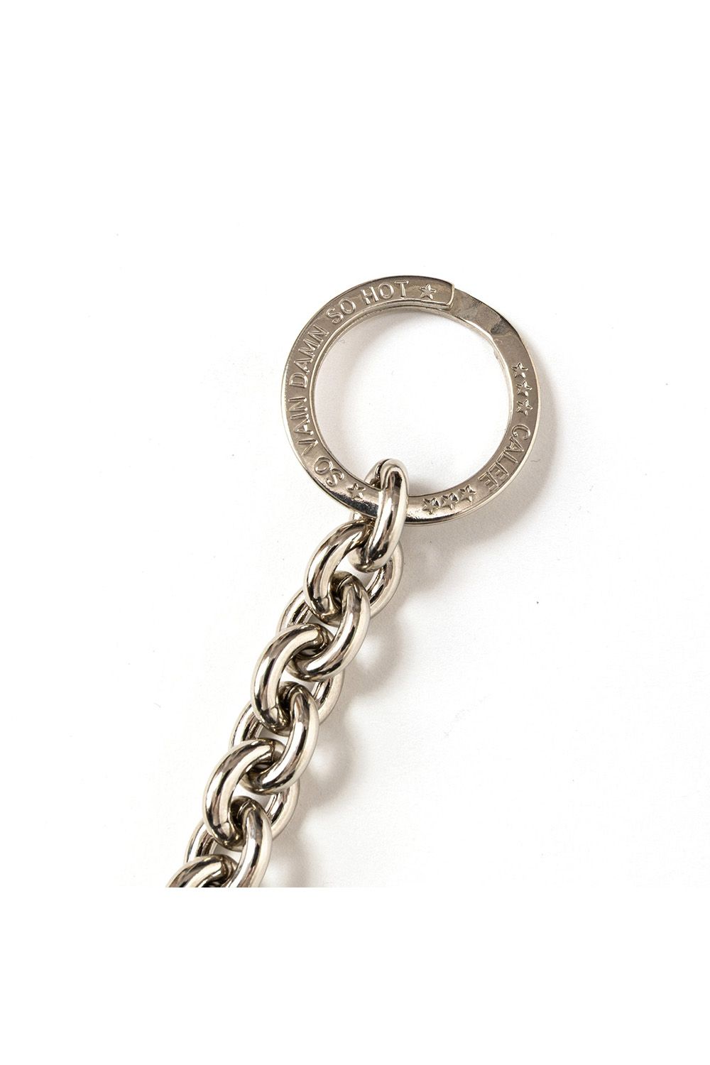 STUDS LEATHER WALLET CHAIN / ブラック