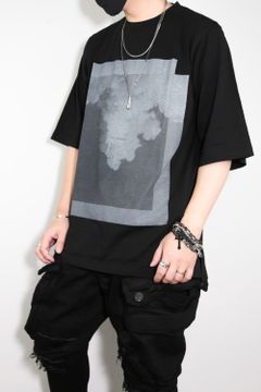 T-SHIRT 123-102 / リラックスフィットクルーネックTee / ブラック