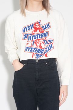 [ラスト1点] IT’S SO HYSTERIC ショート丈スウェット / ホワイト