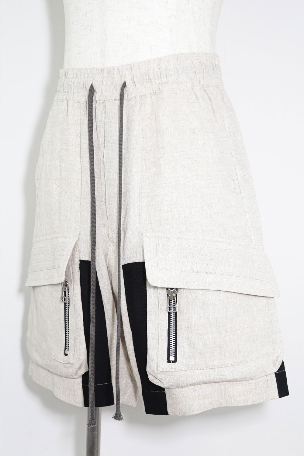 リネンショーツ / Linen Shorts / ライトグレー / ag-9003-3