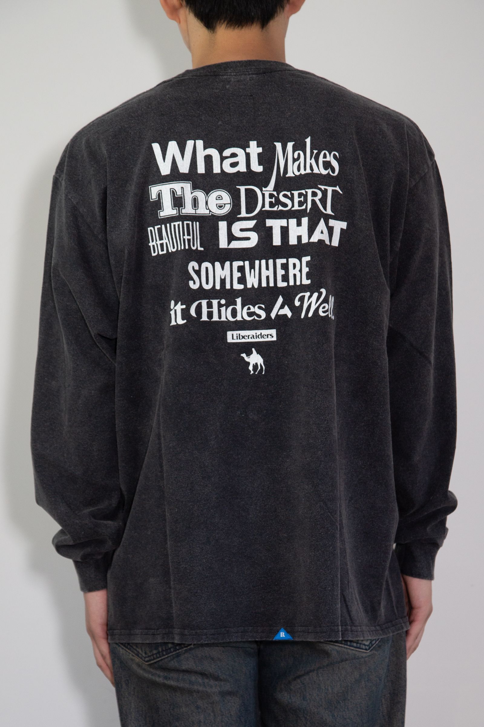 [ラスト1点 サイズL] MULTI FONT L/S TEE / ブラック