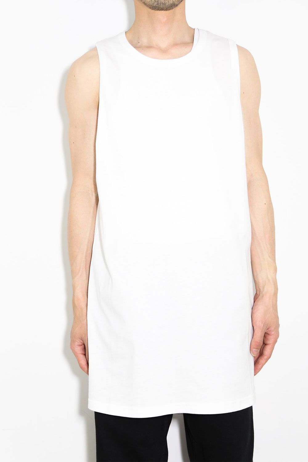 ロングタンクトップ / Long Tank Top / ホワイト / ag-6083-1