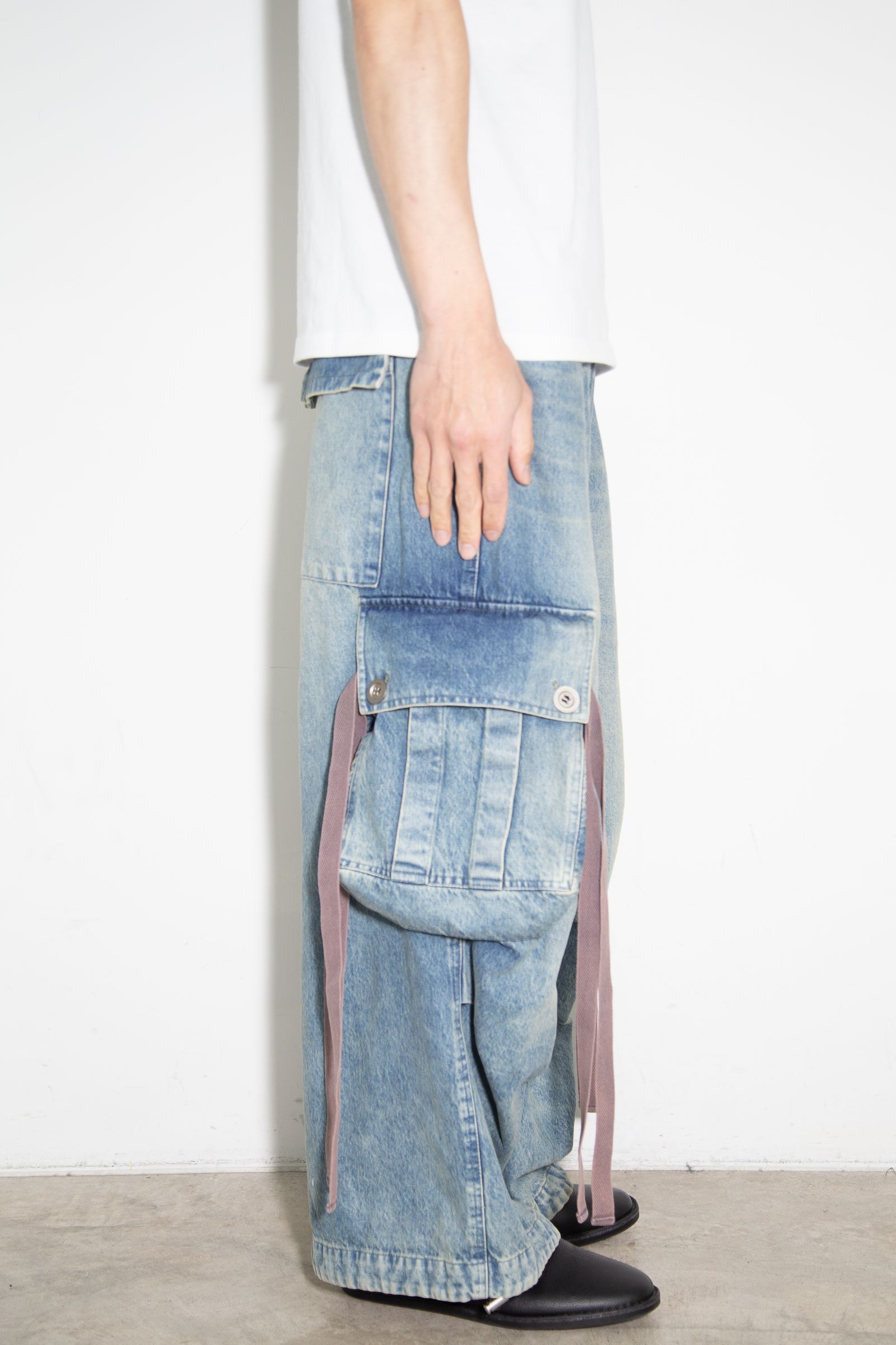 ヴィンテージデニムワイドパンツ / VintageDenim Wide Pants / ブルー / ag-8062