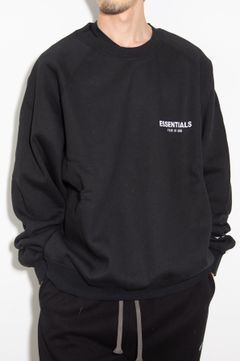 21FW 1POINT LOGO CREW SWEAT SHIRTS / ブラック