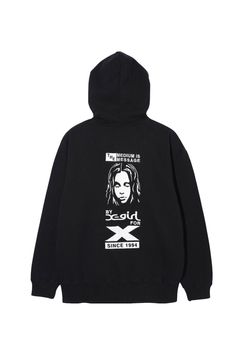 BY X-GIRL FOR X ZIP UP SWEAT HOODIE / ブラック