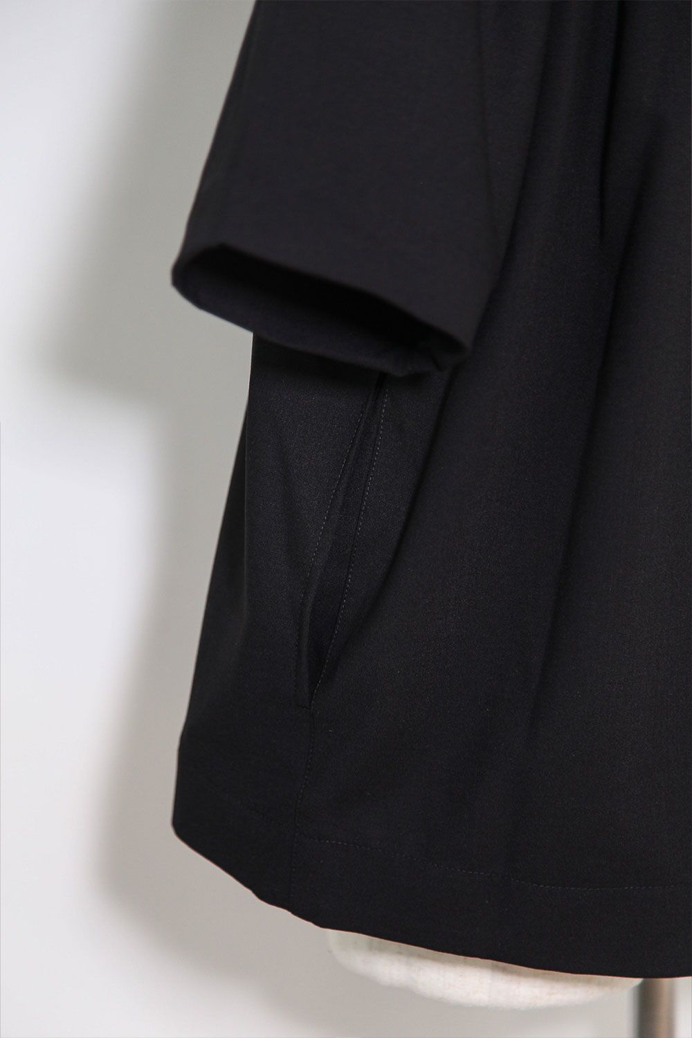 サマーウールベースボールシャツ / Summer Wool Baseball Shirts / ブラック / ag-11017-2