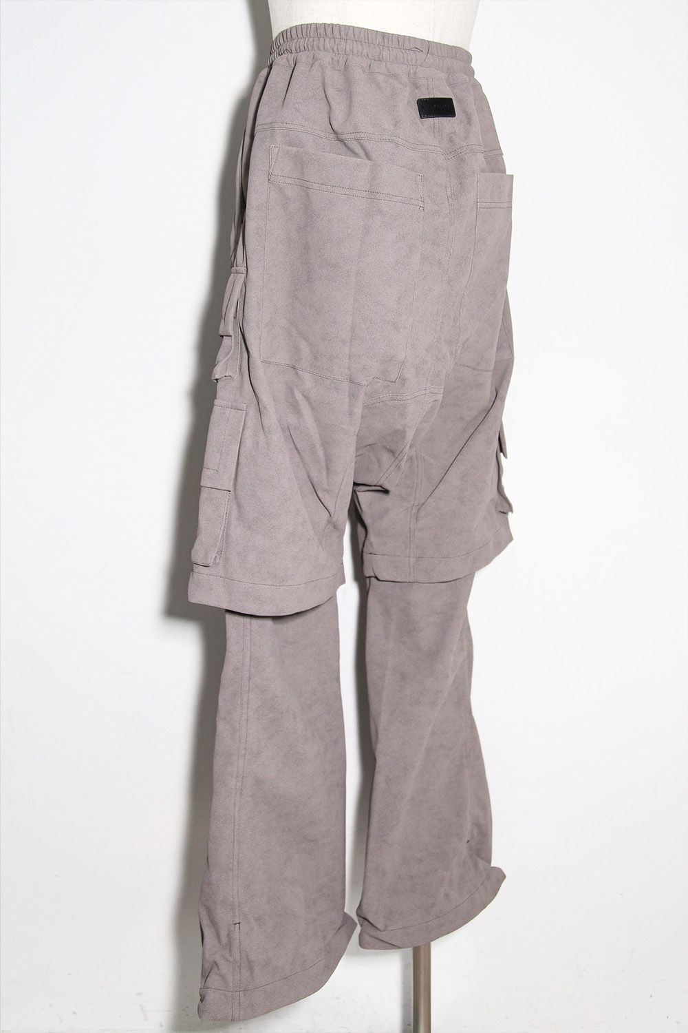 レイヤードブーツカットパンツ / LAYEDER BOOTS CUT / グレー / ag-12009